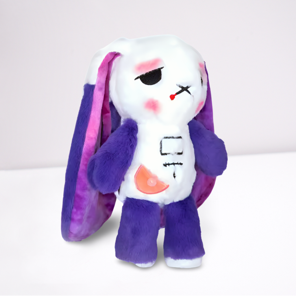 Gothic Rabit Goth Rabbit Plush Toy – Spooky and Soft Stuffed Animal for Gothic