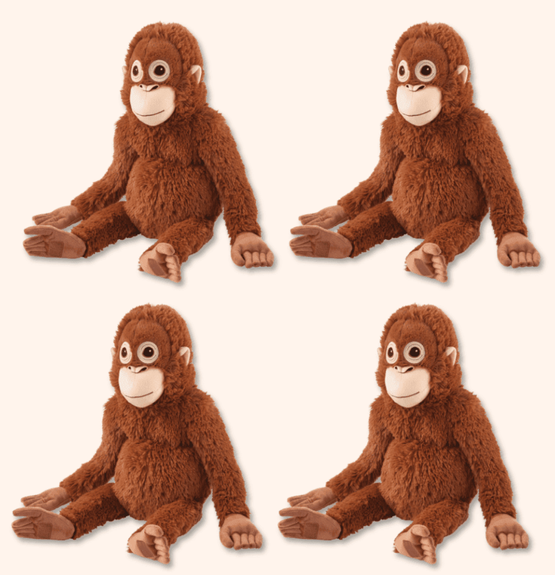 Punch Monkey Plush 4pcs Punch Monkey Plush 4pcs